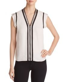 Elie Tahari Vallie Zip-Front Top   Bloomingdale  39 s at Bloomingdales